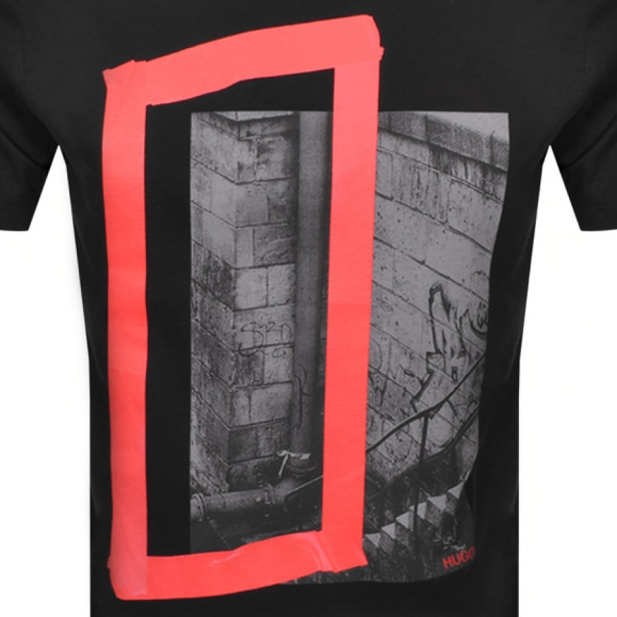 Alternative Image for ProductHUGO Datam T Shirt Black3